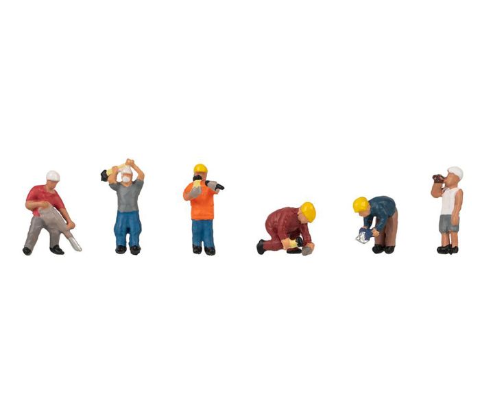 On the Construction Site (6) Figure Set