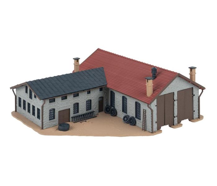 Locomotive Shed (2 Road) w/Workshop Kit II