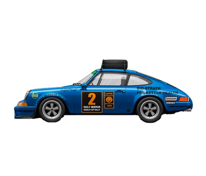 P911 Rally London to Mexico 1970 SW Weathered