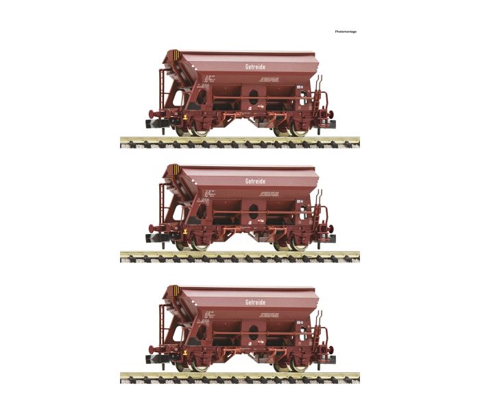 DR Tdgs Swivel Roof Hopper Wagon Set (3) IV
