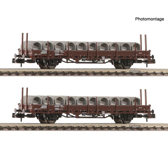 OBB Ks Swivel Bogie Stake Wagon w/Wire Reel Load Set(2) IV