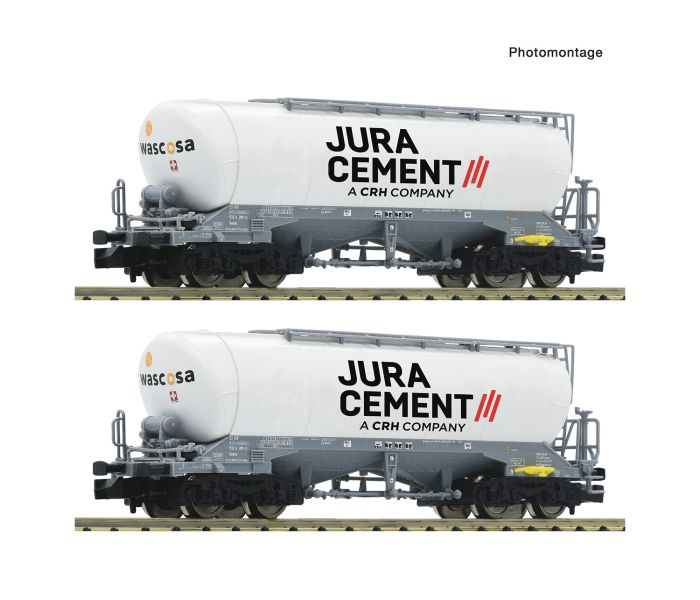 Wascosa/Jura Cement Uacns Bogie Silo Wagon Set (2) VI