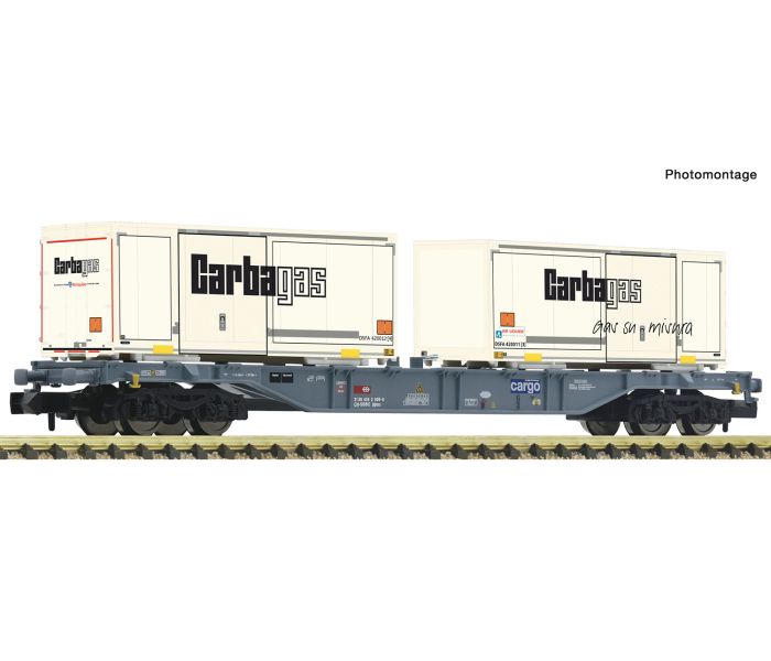 SBB Cargo Sgnss Bogie Flat Wagon w/Carbagas Swapbodys VI