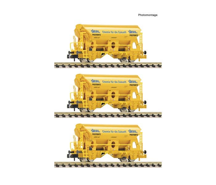 DBAG Tdgs SKW Piesteritz Swivel Roof Wagon Set (3) VI