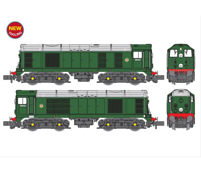 Class 20/0 D8102 BR Green Diesel Locomotive