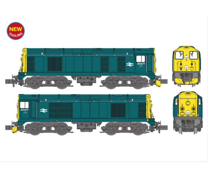 Class 20 077 BR Blue Diesel Locomotive (DCC-Sound)