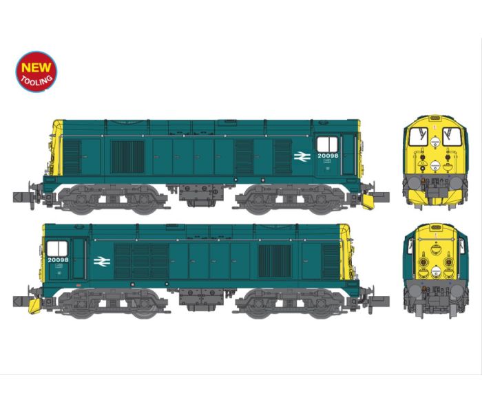 Class 20 098 BR Blue Diesel Locomotive (DCC-Sound)