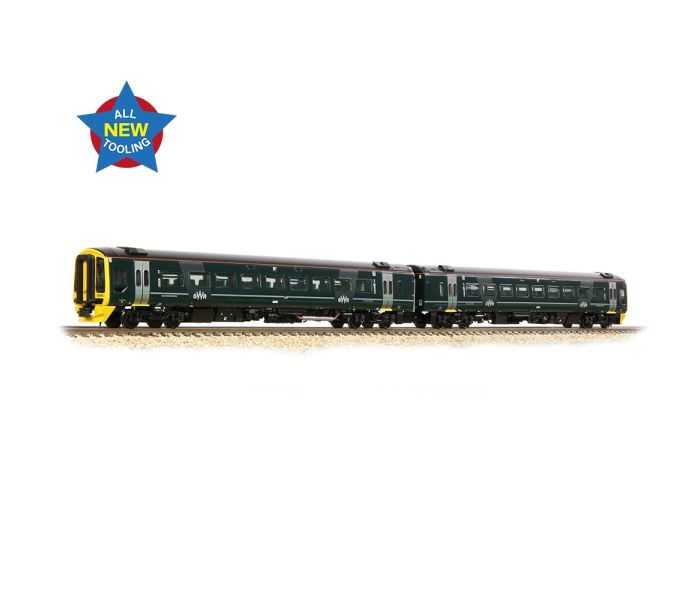 Class 158 766 2 Car DMU GWR Green (DCC-Sound)