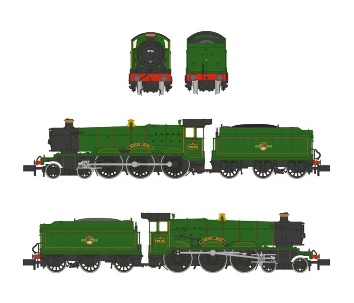49xx Class Loco BR Late Green 4936 Kinlet Hall (DCC-Sound)