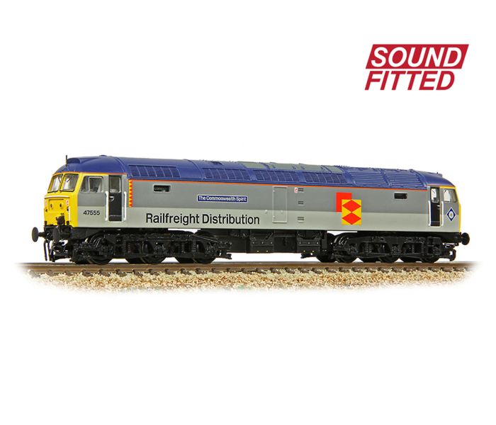 Class 47 555 Commonwealth Spirit RF European (DCC-Sound)