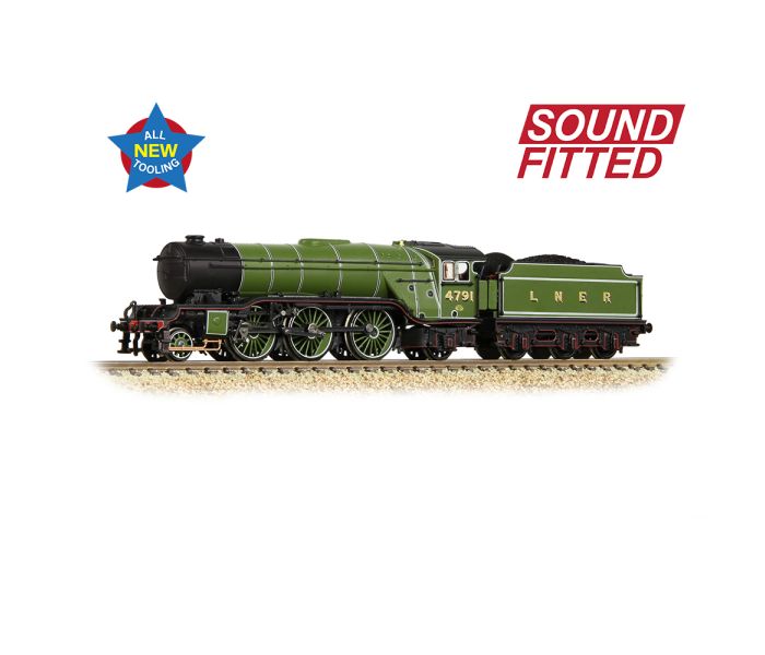 V2 Class 4791 LNER Original Lined Green (DCC-Sound)