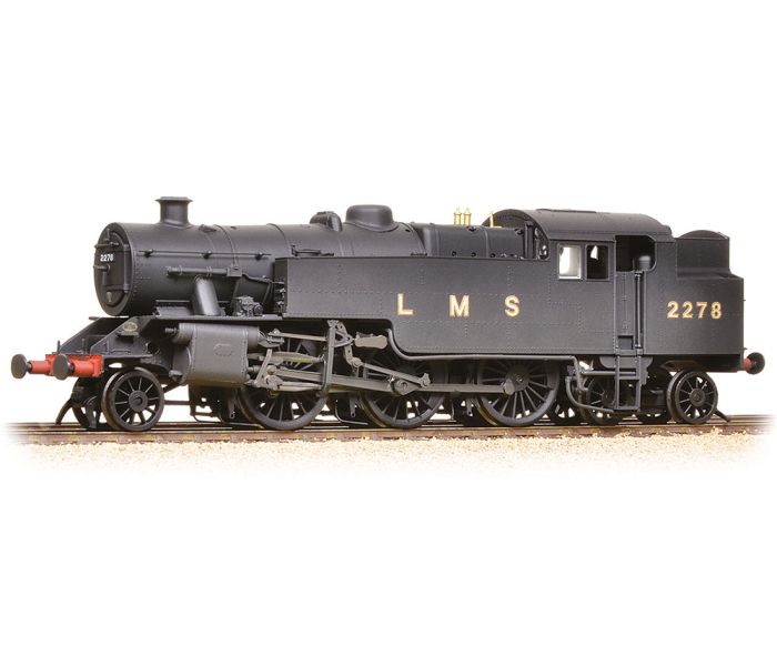 Class 4MT 2-6-4T 2278 LMS Revised Black Weathered-Graham Farish