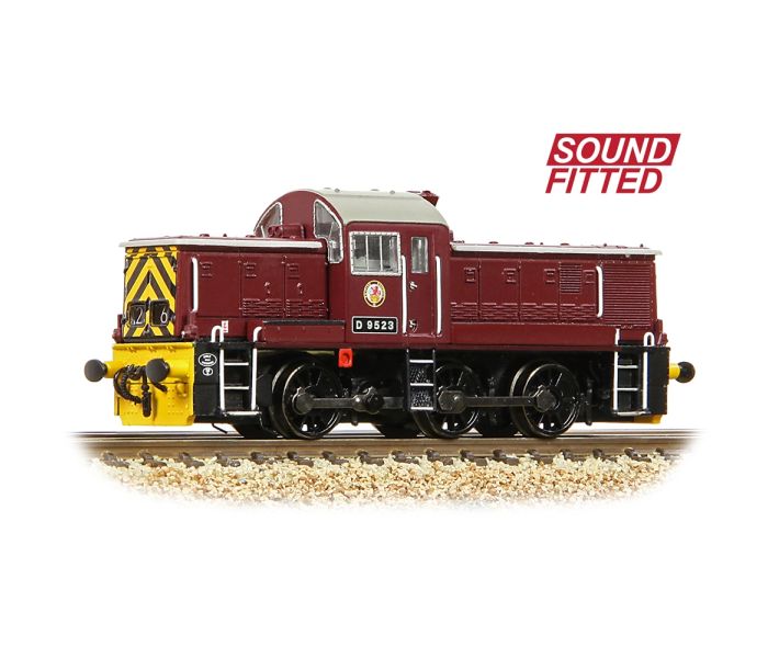 Class 14 D9523 BR Maroon w/Wasp Stripes (DCC-Sound)