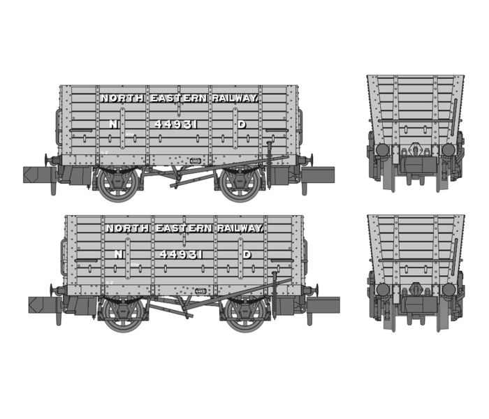 P7 Coal Hopper North Eastern Railway Grey 44931