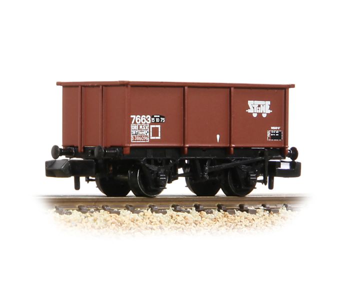 27t Steel Tippler Wagon BR Bauxite B386096 Weathered