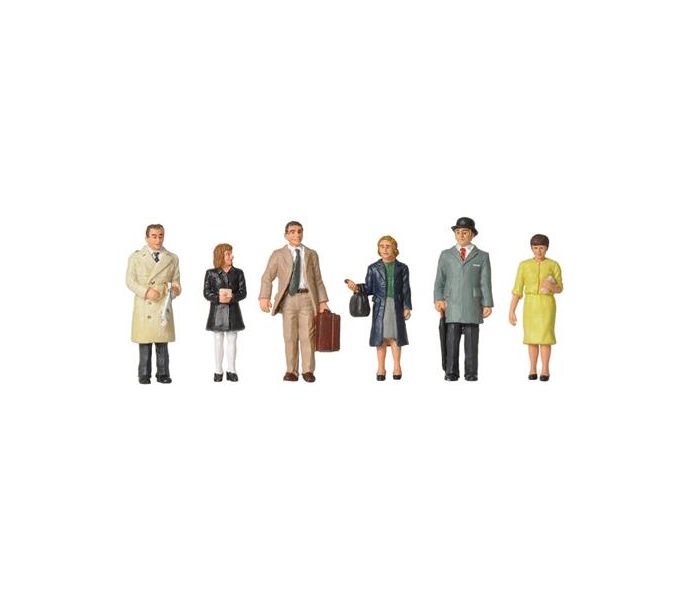 Standing Station Passengers 1960/70s (6) Figure Set