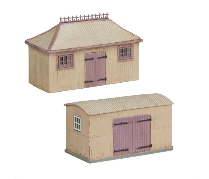Scenecraft Pagoda Shed & Store Salmon/Cream (Pre-Built)