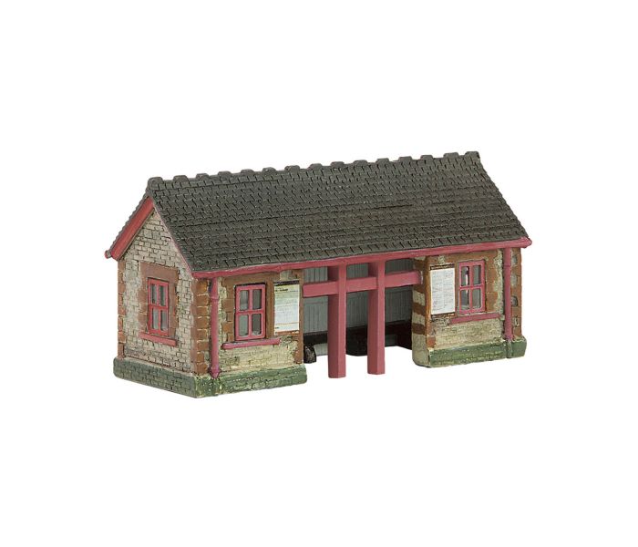 Scenecraft Stone Waiting Room Red (Pre-Built)