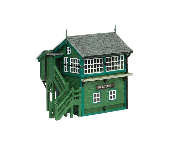 Scenecraft GCR Wooden Signal Box Green (Pre-Built)