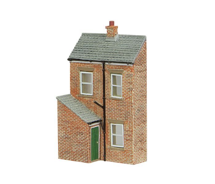 Scenecraft Low Relief Rear of Terrace RH Green (Pre-Built)