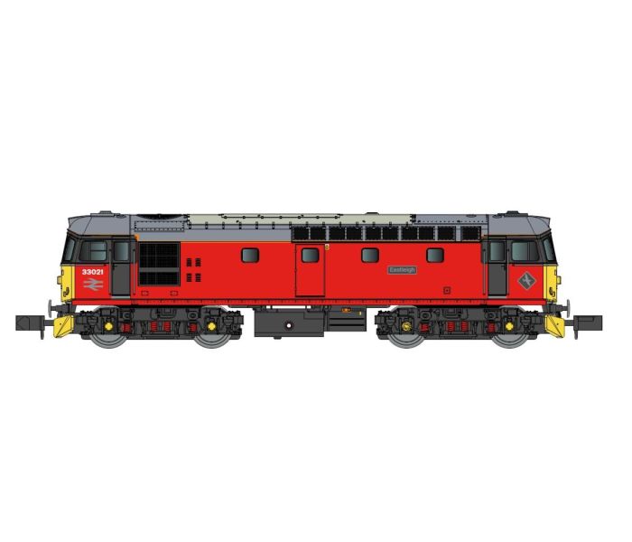 Class 33 021 'Eastleigh' Parcels Red