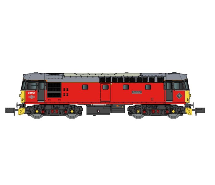 Class 33 021 'Eastleigh' Parcels Red (DCC-Fitted)