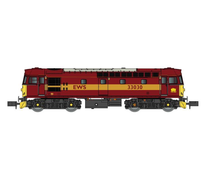 Class 33 030 EWS Red/Gold (DCC-Fitted)