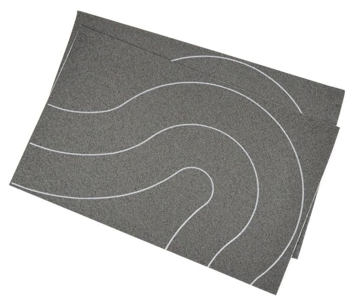 Self Adhesive Tarmac Road Universal Curves OO (80mm) 2pcs
