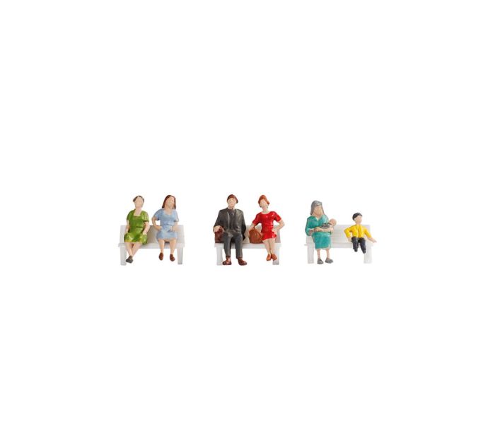Sitting People (6) Hobby Figure Set