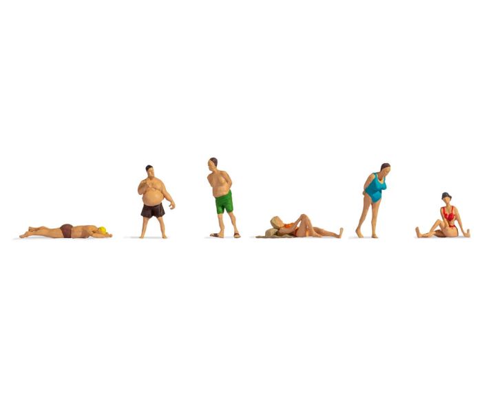 Sunbathers (6) Hobby Figure Set