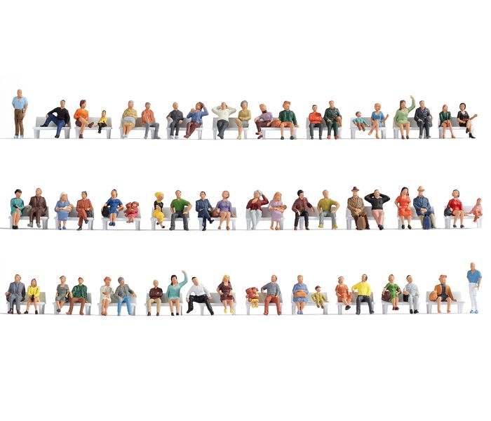 Sitting People (60) Mega Economy Figure Set