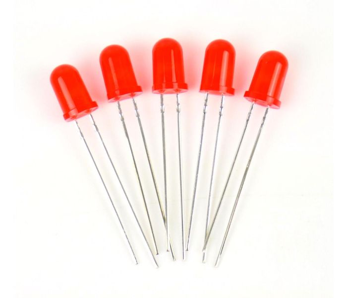 Red 5mm 12v LEDs (5) - Use GM76 Resistors