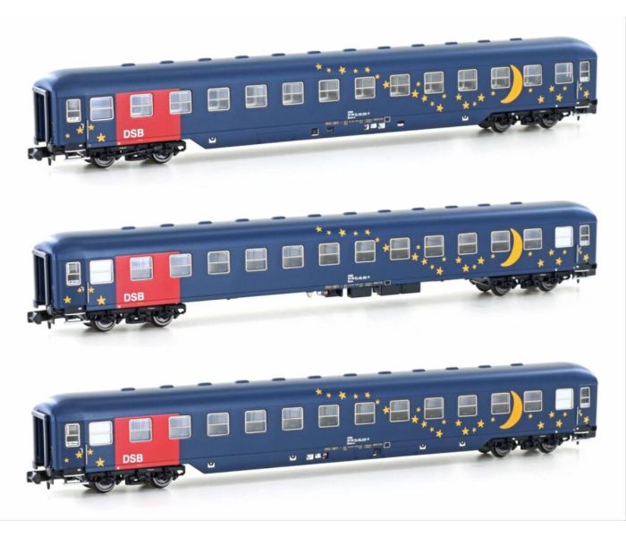 DSB Bcm-o Sleeper Car Set (3) V