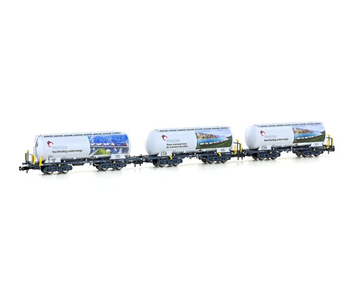 Holcim Panoramic Uacs Bogie Silo Wagon Set (3) VI