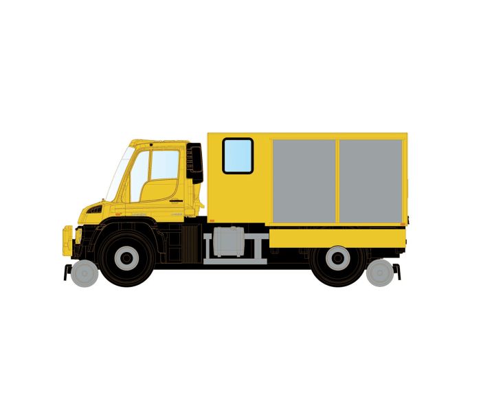 PO Unimog U423 Road/Rail Vehicle VI (DCC-Fitted)