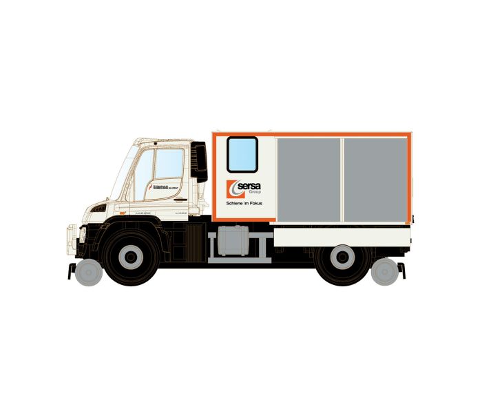 Sersa Unimog U423 Road/Rail Vehicle VI (DCC-Fitted)