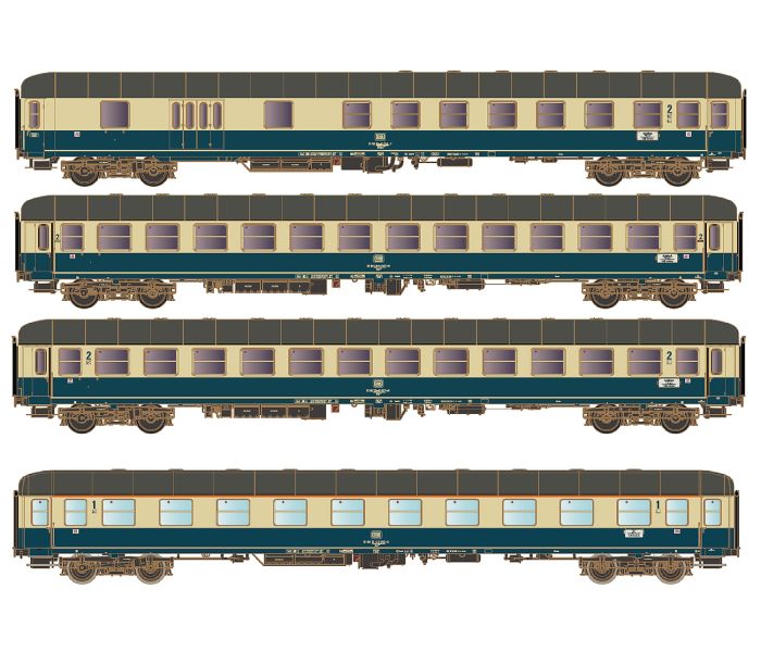 DB D351 Frankfurt-Berlin Coach Set A (4) IV (~AC)