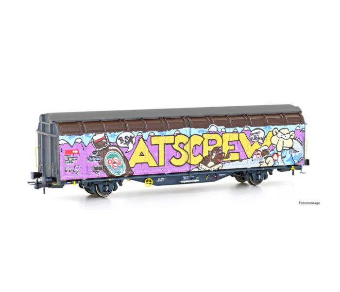 SBB Hbbillns Sliding Wall Grafitti Wagon 6 VI