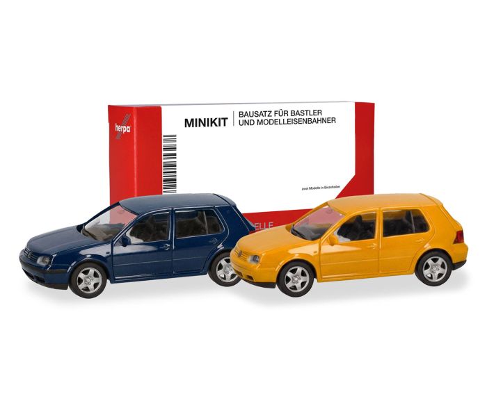 Minikit Set (2) VW Golf IV 5 Door Blue & Yellow