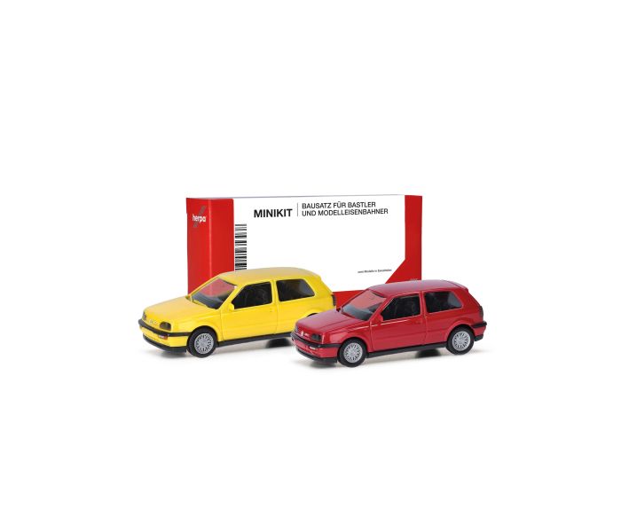 Minikit Set (2) VW Golf III VR6 Sulphur Yellow/Flash Red
