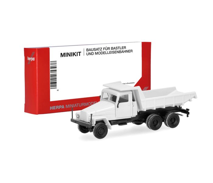 Minikit IFA G5 3 Axle Dumper Tipper Truck White