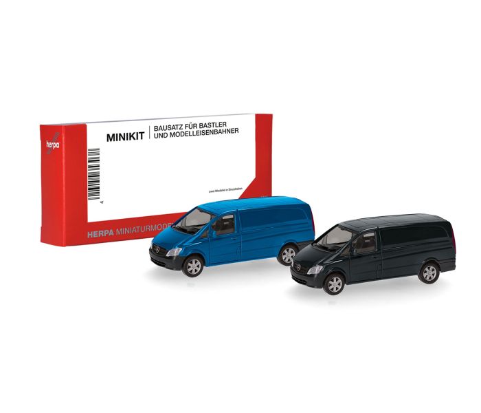 Minikit MB Vito Transporter W639/2010 Set (2) Blue & Black