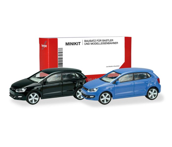 Minikit Set (2) VW Polo 5 Door Black & Cornflower Blue