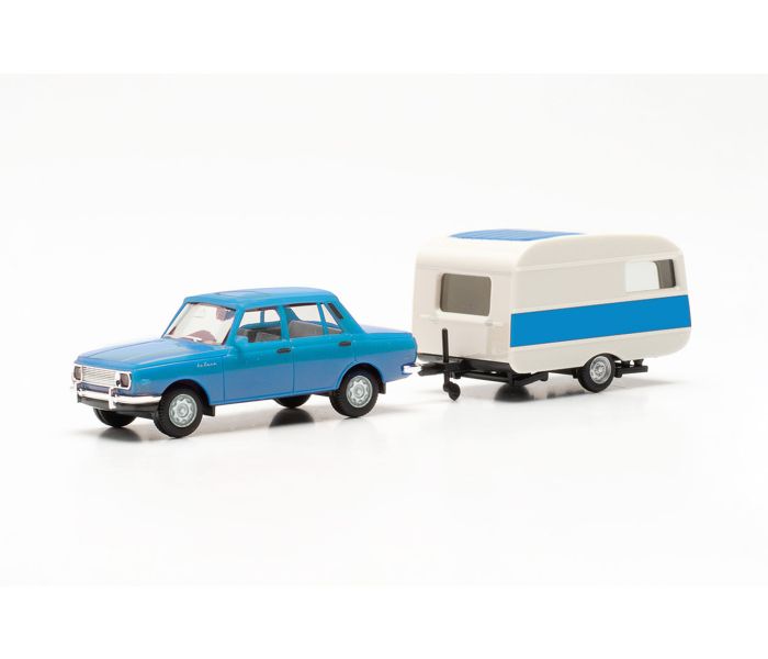 Wartburg 353 82 Blue w/QEK Caravan