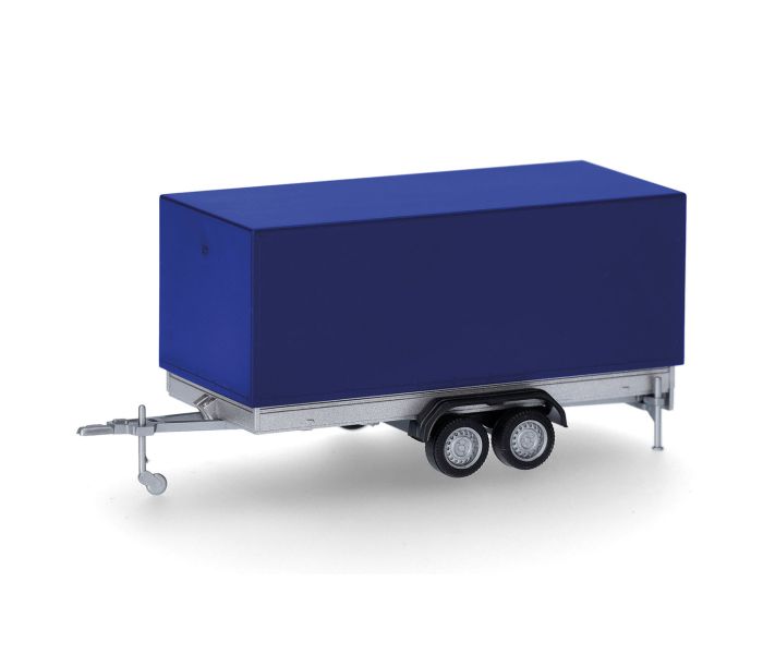 Canvas 2 Axle Trailer for Cars Ultramarine Blue