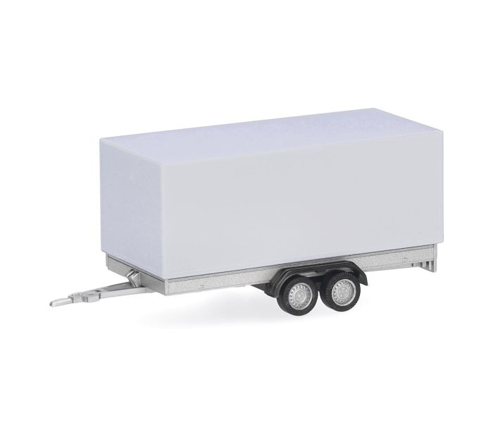 2 Axle Canvas Trailer for Cars White