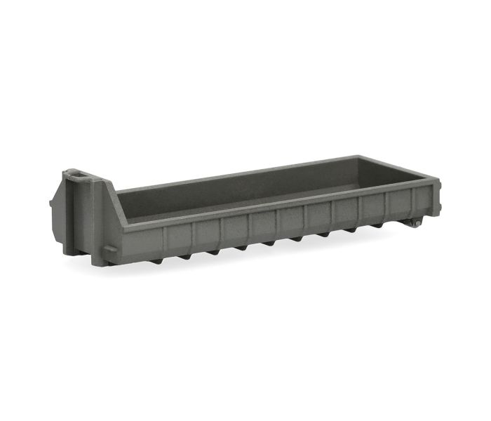 Flat Roll Off Container (2) Grey
