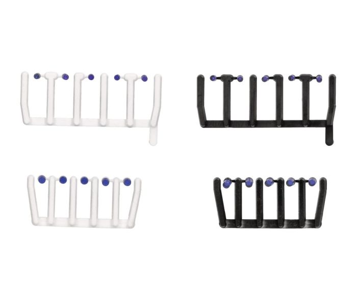 Blue Transparent Signal Lights w/Black & White Base