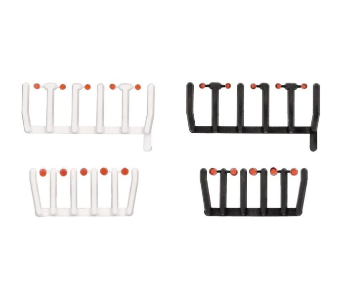 Orange Transparent Signal Lights w/Black & White Base