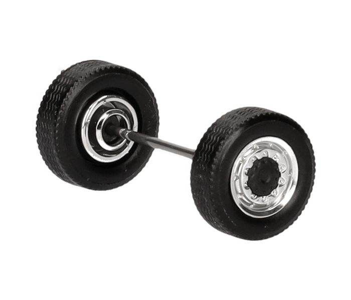 AWD Steering Wheelsets (8) Chrome/Black